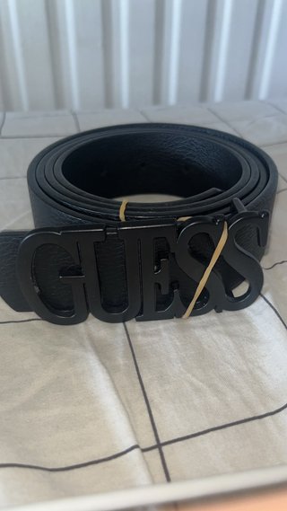 Cinturón Guess Negro Hebilla Grande