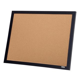 Bacheca in Sughero da Parete 56x41 cm Cornice MDF