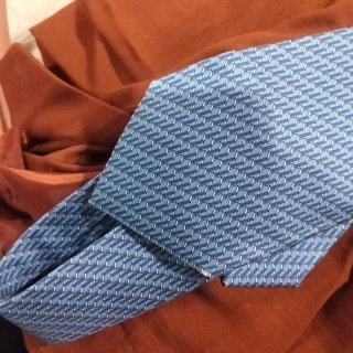 Cravatta Hermes Blu/Grigio