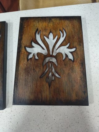Cuadro decorativo de metal