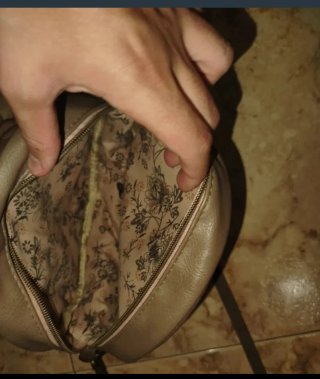 Bolso redondo niña con dibujo