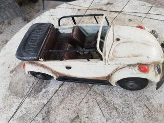 Coche Antiguo Juguete Blanco