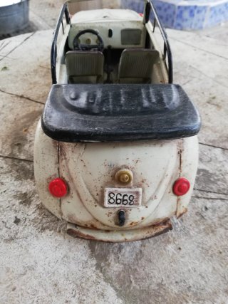 Coche Antiguo Juguete Blanco