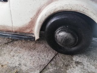 Coche Antiguo Juguete Blanco