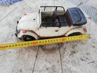 Coche Antiguo Juguete Blanco