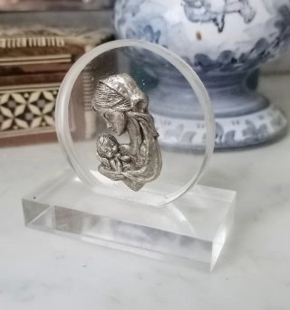 Bassorilievo in argento Madonna con Bambino