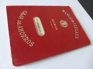 Antigua Libreta Bancaria -C.Ahorros Banco Vizcaya