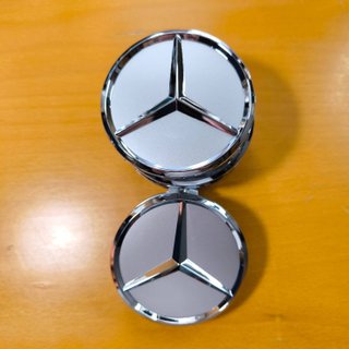 TAPABUJES MERCEDES 75mm GRIS MATE- EMBLEMAS AMG