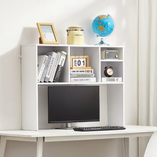 Libreria da Scrivania in Legno Bianco per Casa
