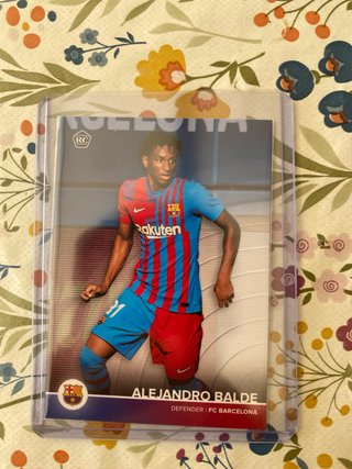 Cartas Fútbol Barcelona 2021 - Gavi, Balde, Nico