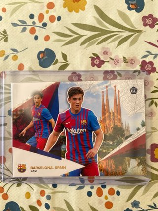 Cartas Fútbol Barcelona 2021 - Gavi, Balde, Nico