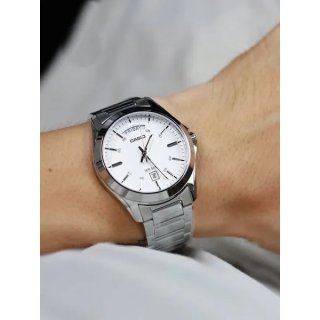 Orologio Casio Argento e Bianco