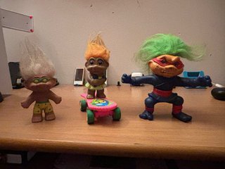 Lotto 3 Troll Vintage Anni 90 Hasbro