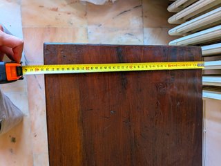 Tavolino rustico in legno massello 40x40 h48cm