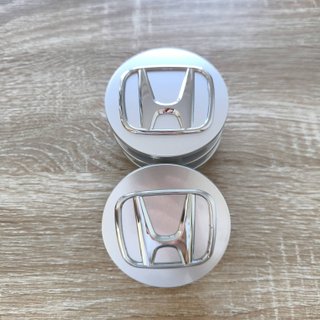 TAPABUJES HONDA 69mm GRIS CON EMBLEMAS HONDA CROMO