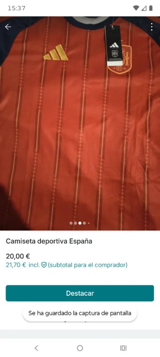 Camiseta deportiva España