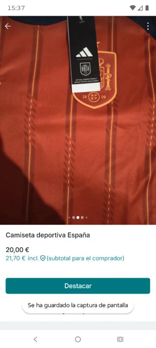 Camiseta deportiva España