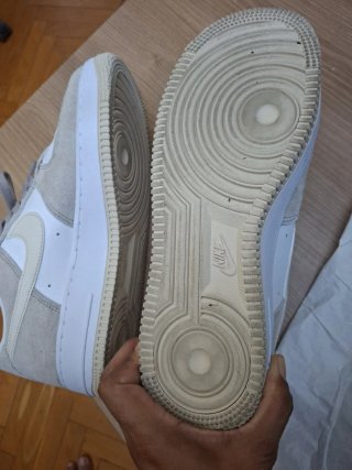 Nike Air Force 1 '07 Talla 42 Beige/Blanco