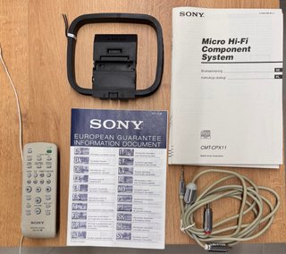 Sony CMT-CPX11 Microcadena CD/MP3 Plata, Cassette