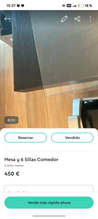Mesa de salón cristal y metal