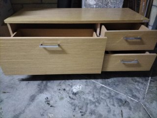Mueble de baño madera y metal