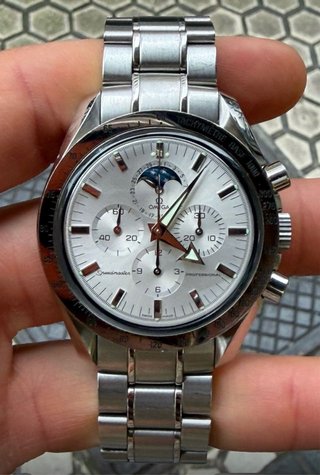 Omega Speedmaster Moonwatch Plata/Blanco