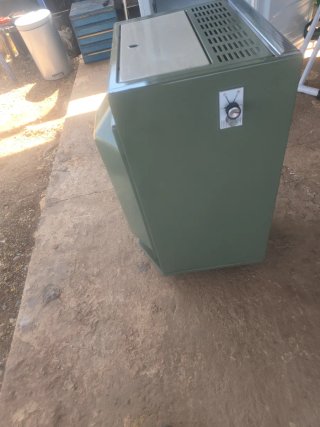 Estufa AGNI verde metal