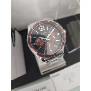 Orologio Casio Cronografo Acciaio Rosso