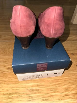 Zapatos Clarks tacón burdeos 36 (5 1/2)