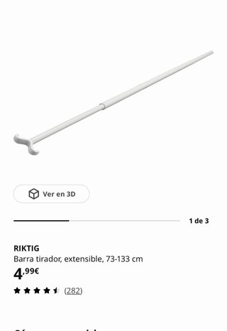 Estor IKEA TRETUR Gris 140x195 cm