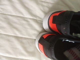 Scarpe Newfeel Uomo Nero Arancione