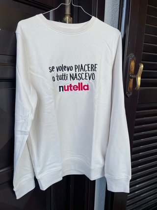 Felpa Nutella Beige Nera Taglia S