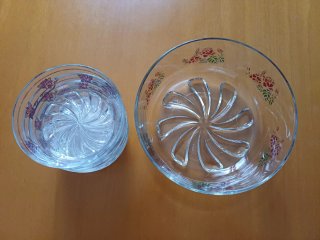 Servizio Macedonia Vintage Vetro 7 Pezzi