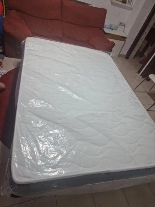 Cama Somier y Colchón 135x190