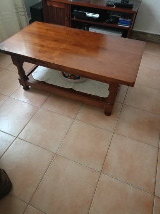 Mesa de centro de madera maciza