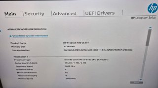 HP ProDesk 400 G6 SFF i3-9100 12GB RAM SSD 256GB