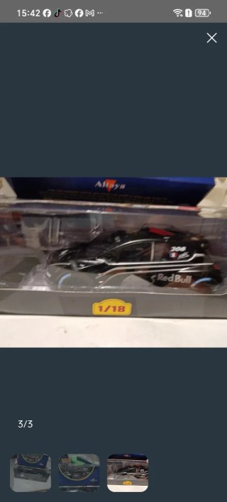 1/18 maqueta Peugeot 208 Citroën Abu Dhabi wrc
