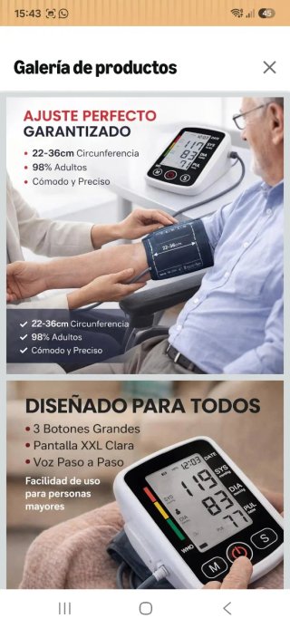 Tensiómetro Digital de Brazo nuevo precintado