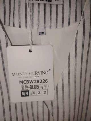 Completo gilet donna con pantaloni a righe