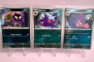 🇬🇧🇨🇳🇪🇸Lote 3 Gastly Haunter y Gengar