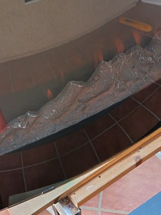 Chimenea electrica pequeña