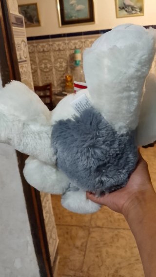 Perro Husky Peluche Ojos Azules Bufanda