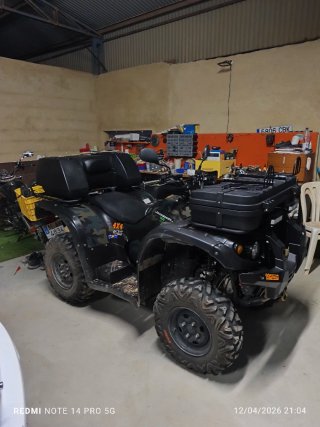 Isum 400 ATV 4x4 con bola remolque