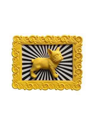 Cornice Barocca/Pop Art - Bulldog francese