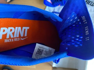 Clavos Nike Zoom Rival Sprint Azules