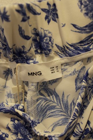 Pantalón nuevo Mango talla 46 azul y blanco