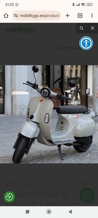 Velca Tramontana S Scooter Gris