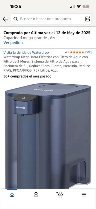 Jarra Eléctrica Waterdrop 6L