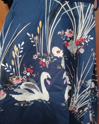Vestito lungo blu