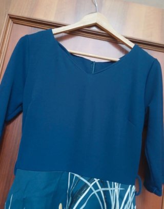 Vestito lungo blu
